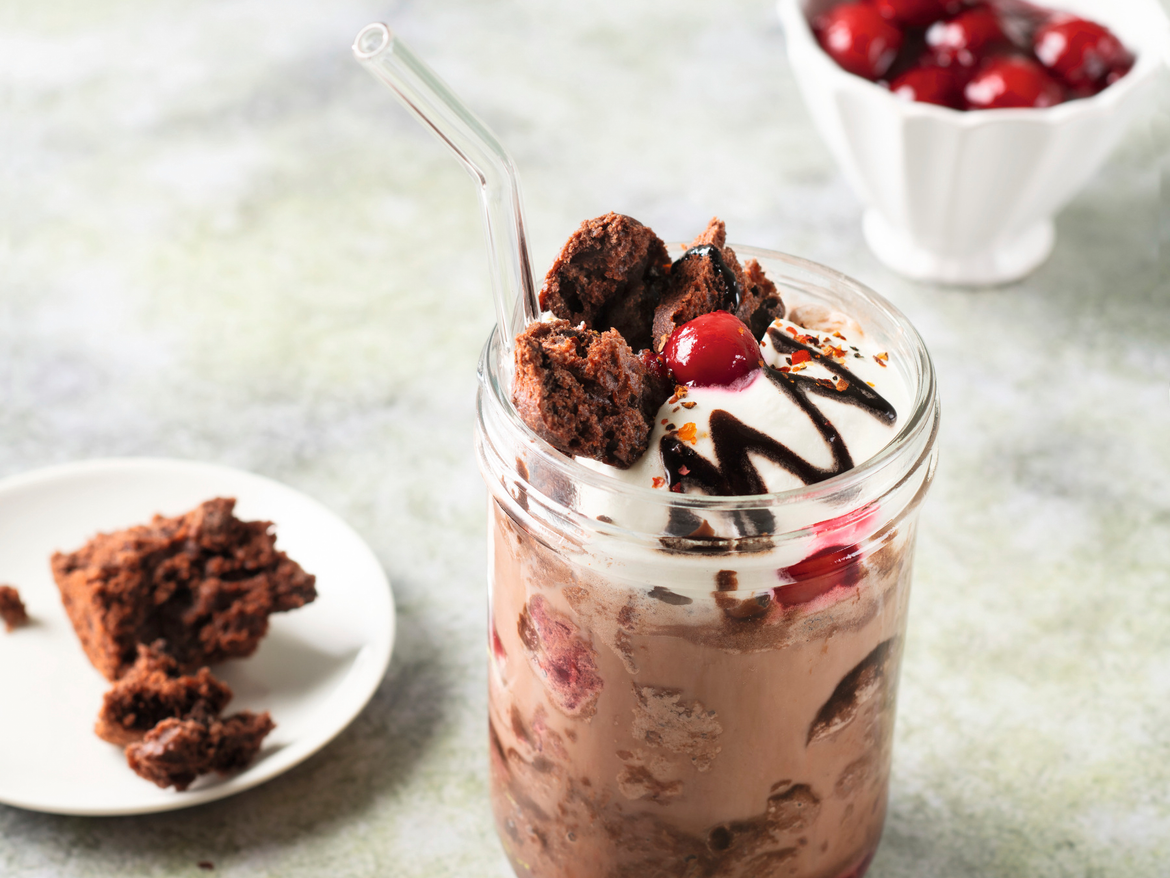 Triple-Chocolate Smoothie mit Kirschen