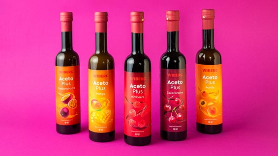 Fruchtige AcetoPlus Essige